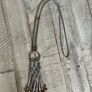 Noonday Collection Gray-blue and Gold Necklace